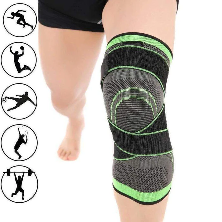 Knäskydd kompressionsärmar med patellastabiliseringsremmar