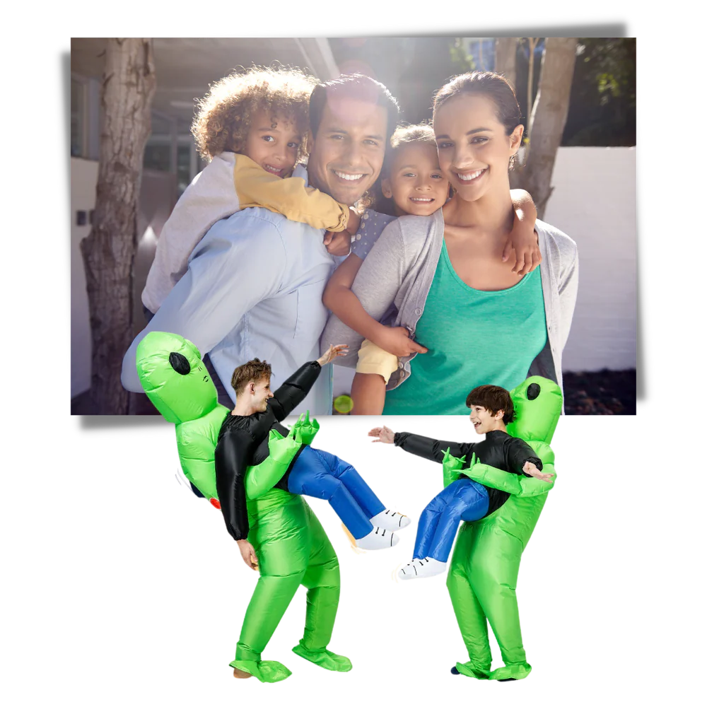 Uppblåsbar Alienkostym