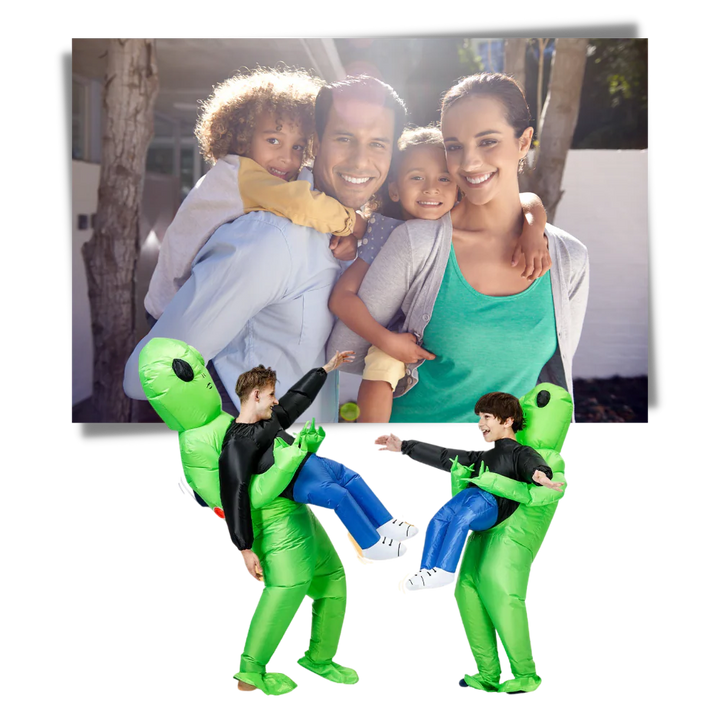 Uppblåsbar Alienkostym