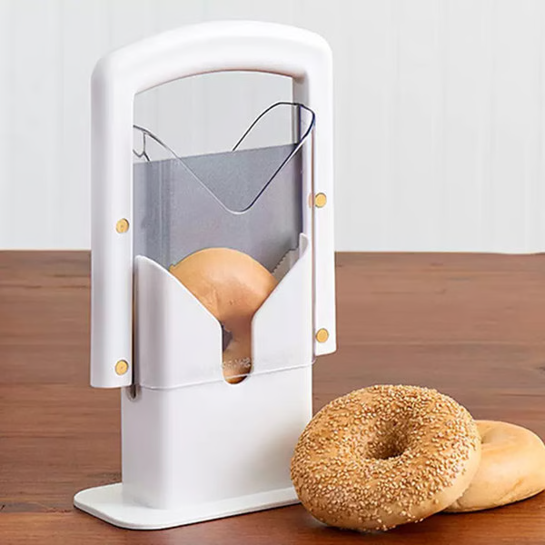 Stainless Steel Bagel Slicer För Små &amp; Stora Bagels