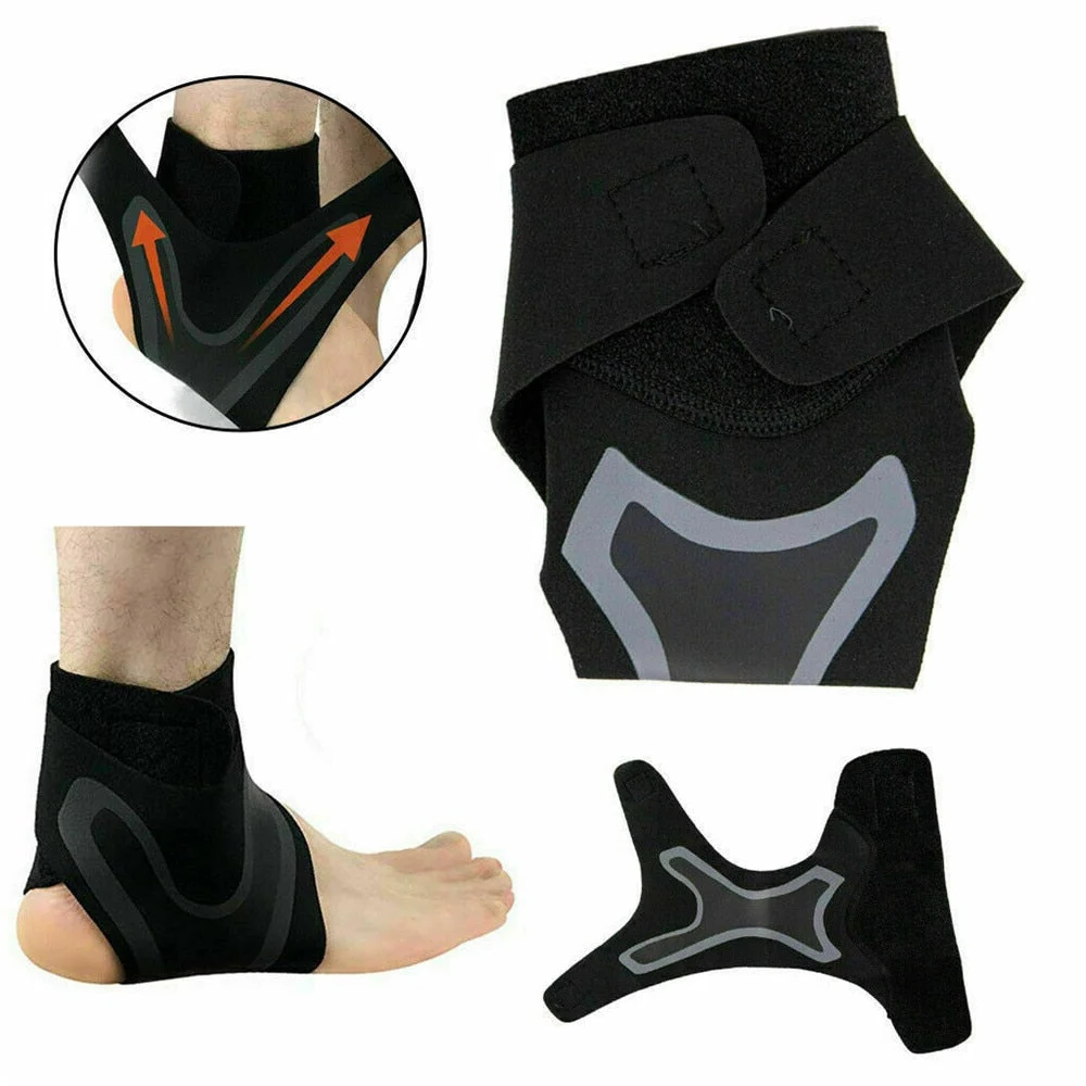 Plantar Ankel X Wrap Stöd Kompression Ärmar