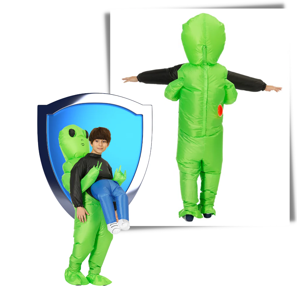Uppblåsbar Alienkostym