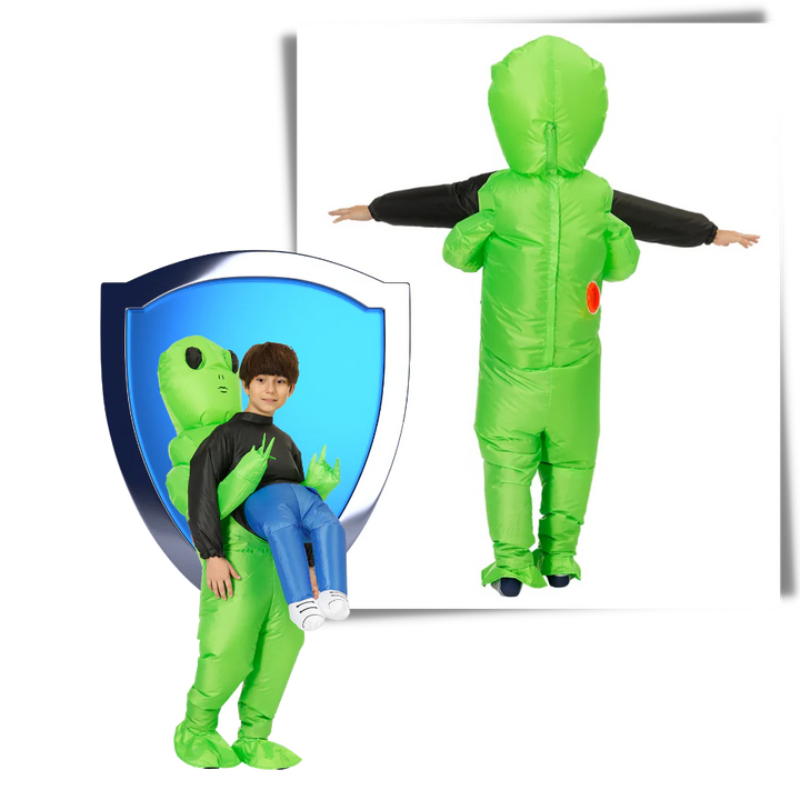 Uppblåsbar Alienkostym