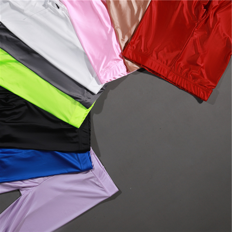 Glansiga Opaque Shiny Hög Midja Sexiga Strumpor - Hög Elastiska Smala Leggings Blyertspants