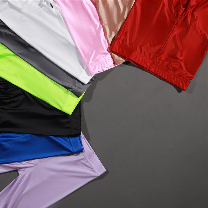 Glansiga Opaque Shiny Hög Midja Sexiga Strumpor - Hög Elastiska Smala Leggings Blyertspants