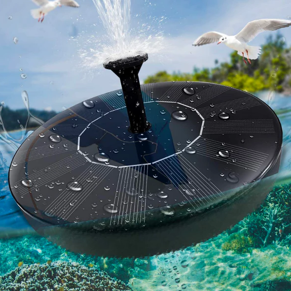 Solenergidriven Trädgårdsfontänpump