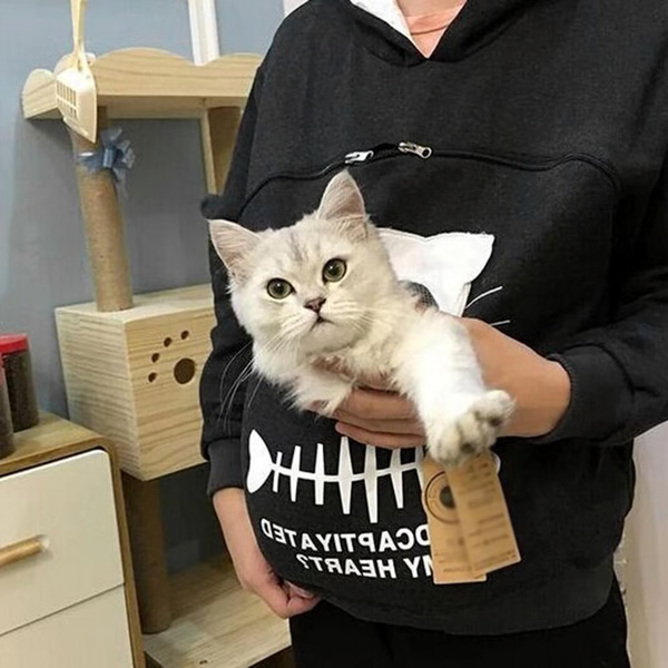 Kattälskare Hoodie Krampåse - Perfekt Present till Djurälskare