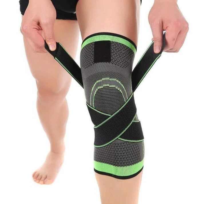 Knäskydd kompressionsärmar med patellastabiliseringsremmar