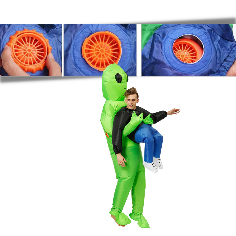 Uppblåsbar Alienkostym