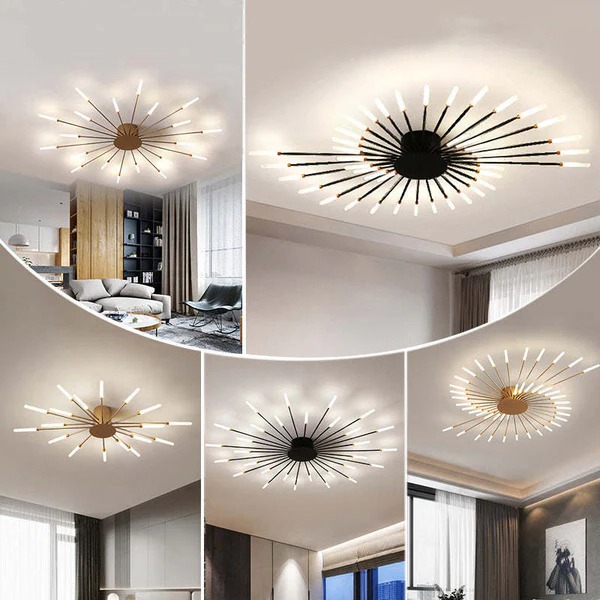 Flush Mount Taklampa Fyrverkeri | Vardagsrum/Sovrum