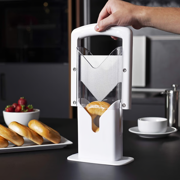 Stainless Steel Bagel Slicer För Små &amp; Stora Bagels