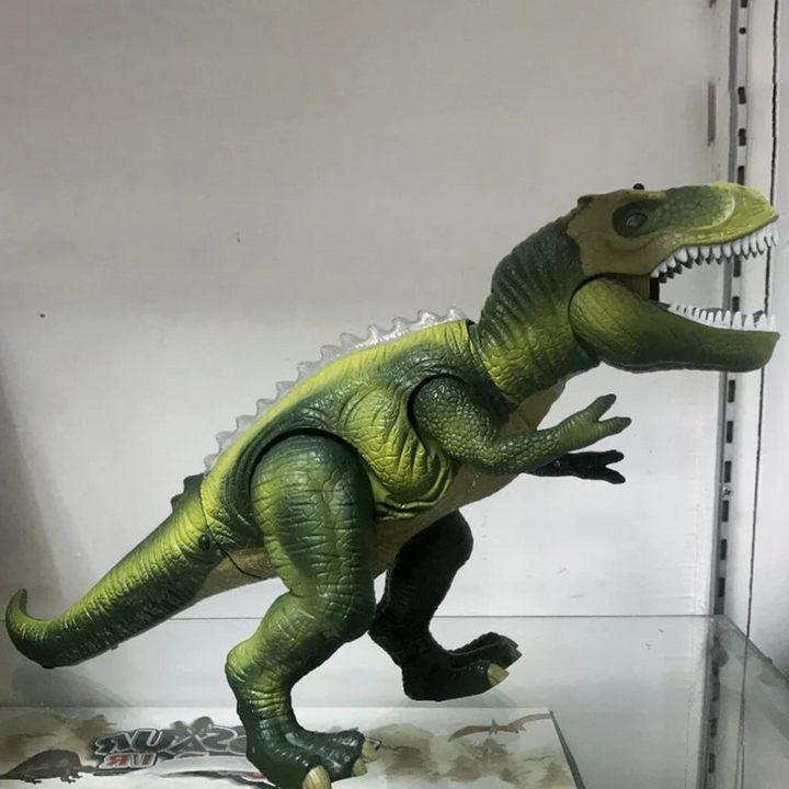 Fjärrstyrd T-Rex Dinosaurie Med LED-ljus, Gående &amp; Ropande Realistiska Dinosaurieleksaker