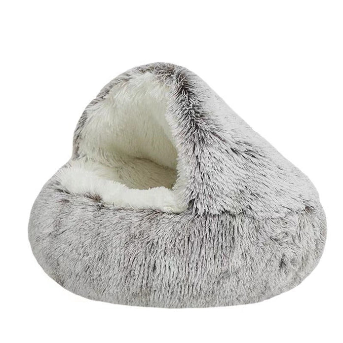 Mysig Säng för Hundar och Katter - SnuggleCave - Plush Komfort - Flera Storlekar & Färger