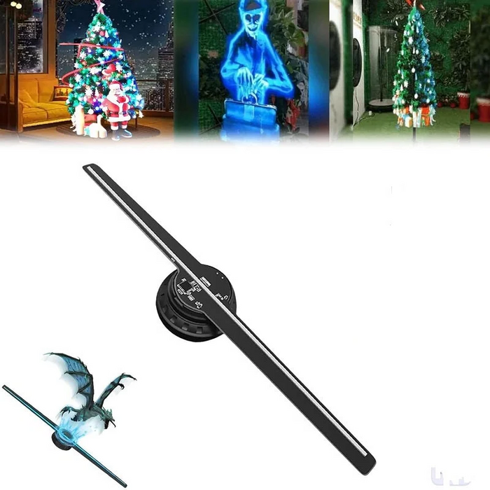 3D Hologram LED Fläkt Projektor