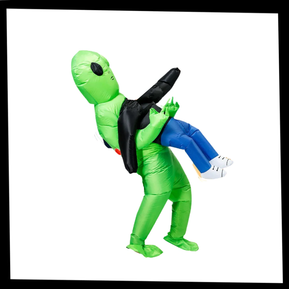 Uppblåsbar Alienkostym