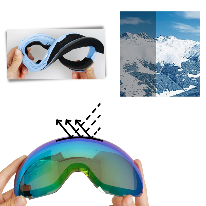 Snöglasögon med linspaket