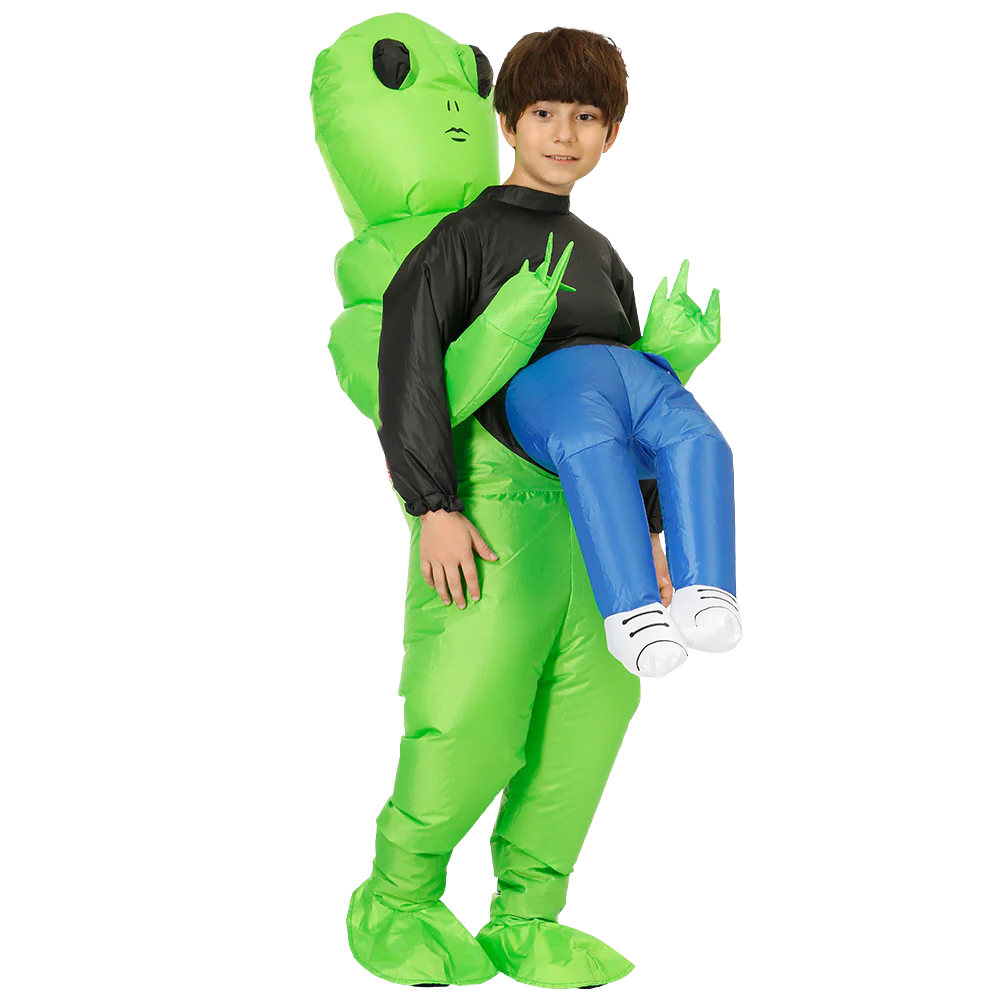 Uppblåsbar Alienkostym
