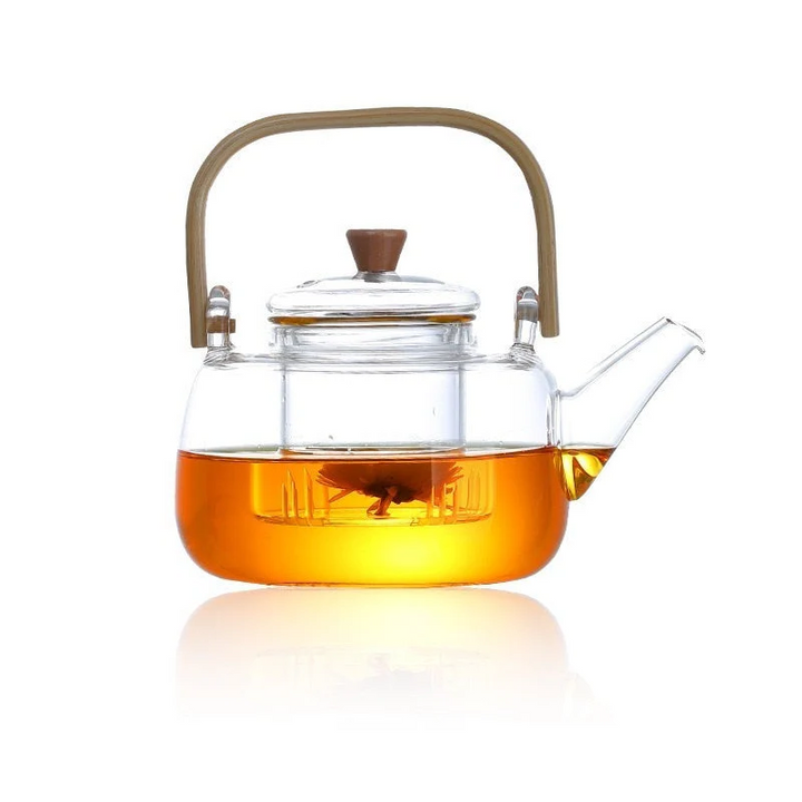 Glas Teapot Värmebeständig Borosilikatglas Teapot Kokande Teapot