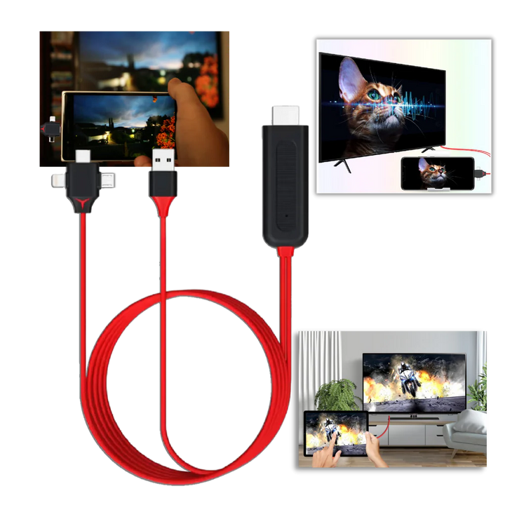 HMDI-adapterkabel för telefoner och surfplattor
