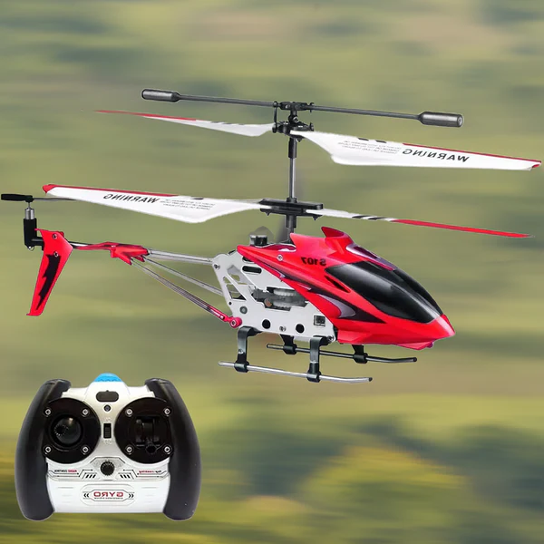 Karmosinobruten Mini RC Helikopter med Gyro