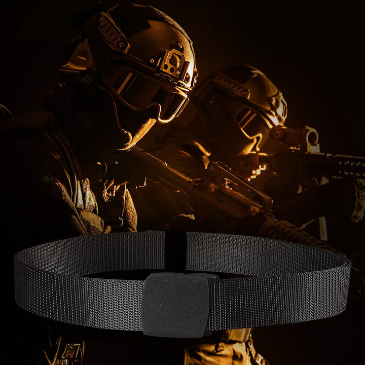Herr Militär Nylon Canvas Bälten med Andningsbar Vävbälte