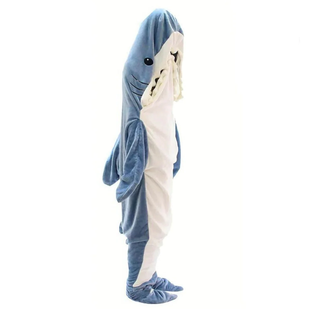 Haj Fleece Huva Filt