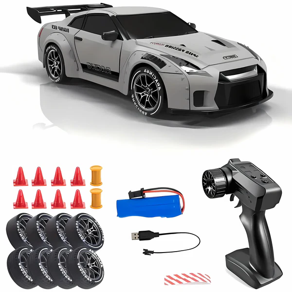 Retro Drift Master – 4WD RC Bil med LED-lampor
