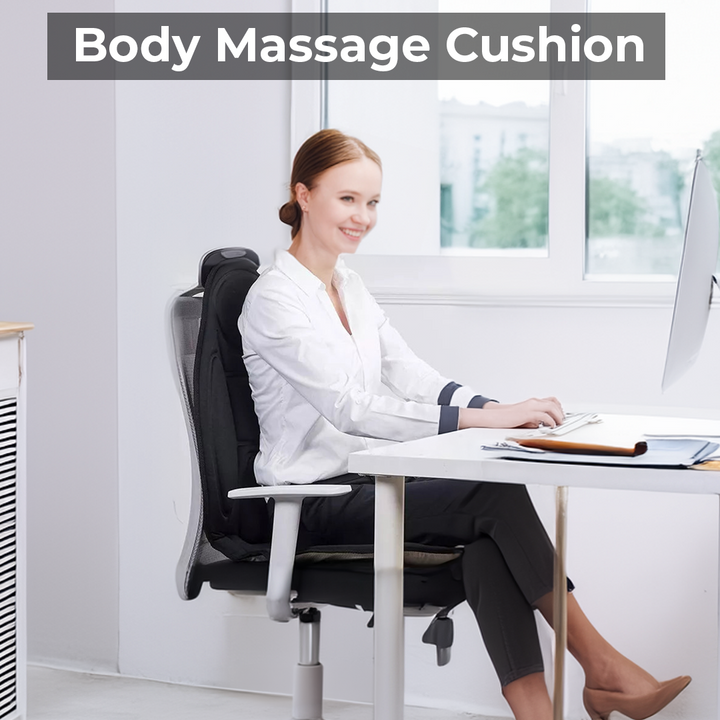 Uppvärmd massagekudde för stol och bil
