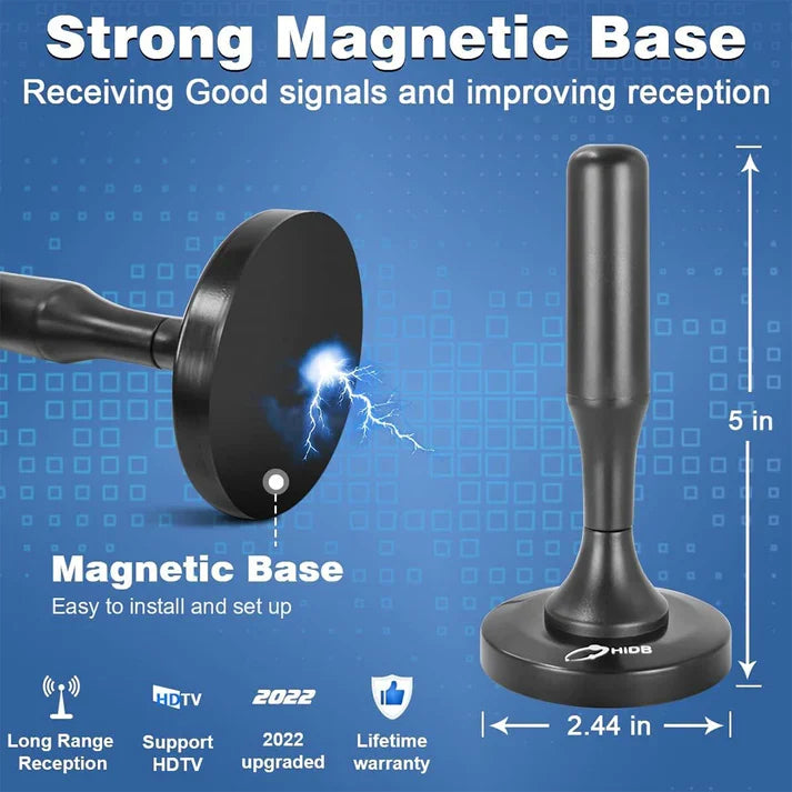 HDTV 4K Magnetisk Digital Antenn