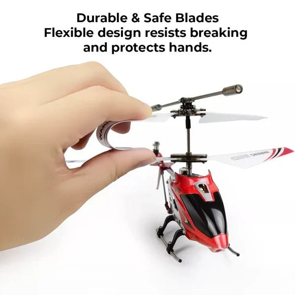 Karmosinobruten Mini RC Helikopter med Gyro