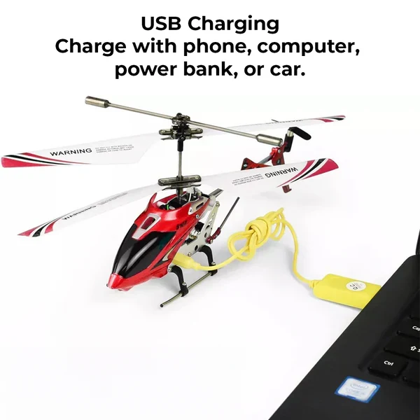Karmosinobruten Mini RC Helikopter med Gyro