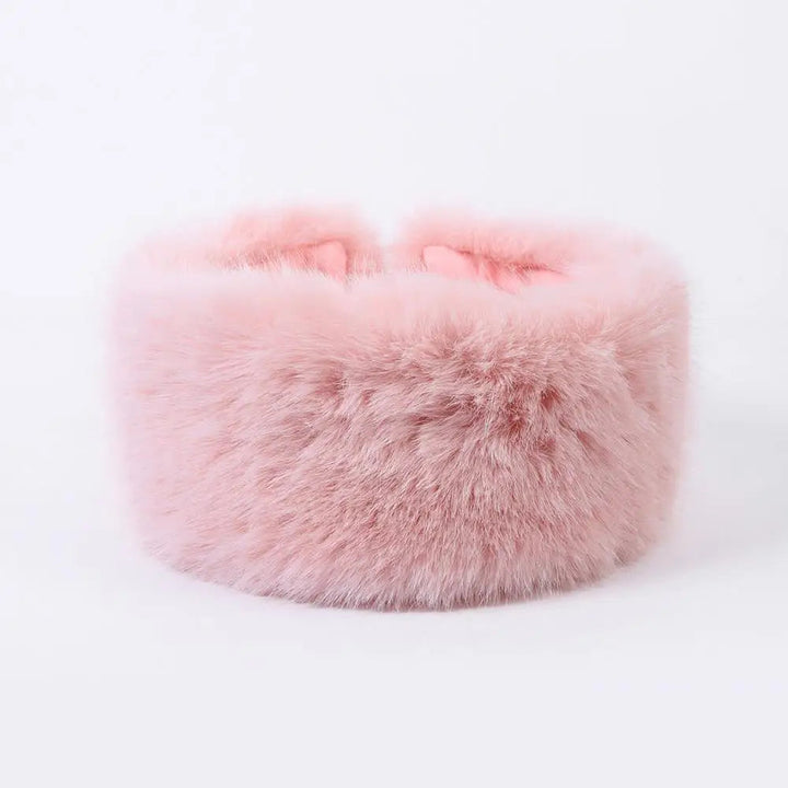 Fuzzy Fuskpäls Huvudband för Damer