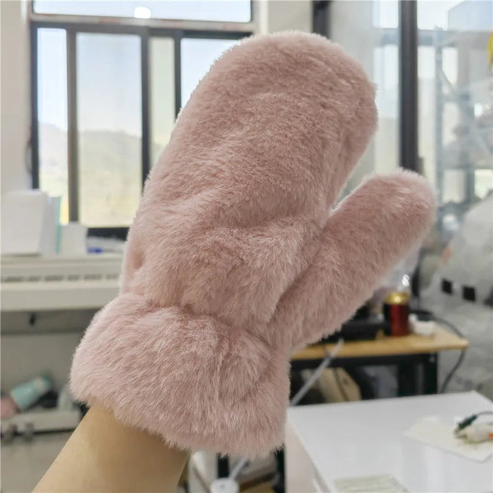 Fuzzy Pläd Vantar Vinter Varma Handskar