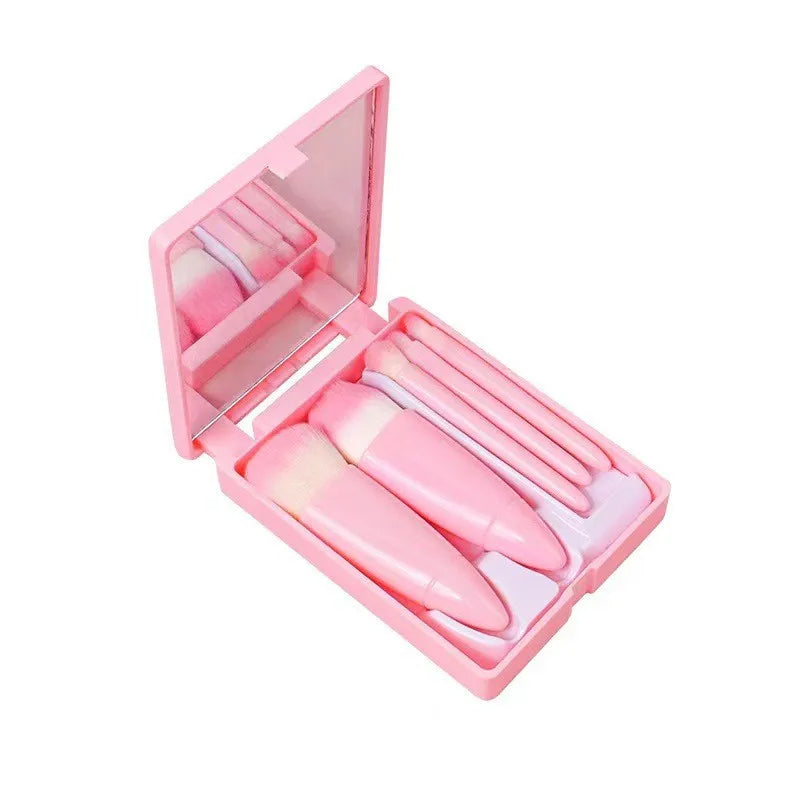 Mini Makeup Borstsats med Spegel