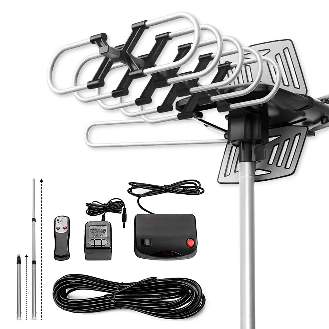 2025 Långdistans Digital Utomhus HD TV Antenn med Full 360 Graders Roterande Motor Gratis HD Kanaler