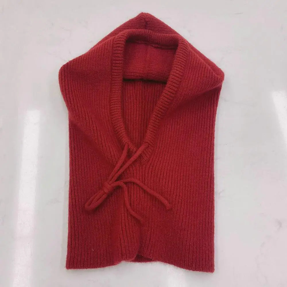 Stickad Huva Balaclava Hatt Halsvärmare