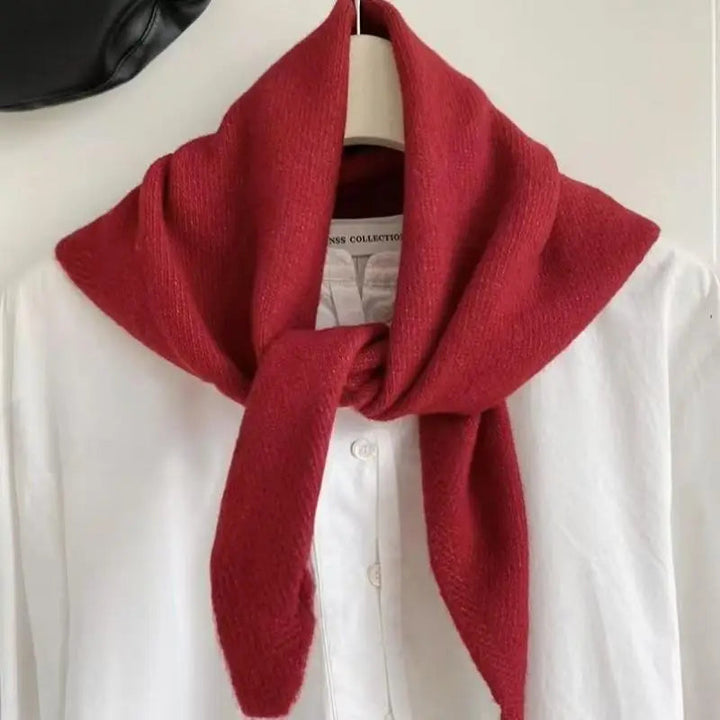 Koreansk stil stickad scarf för vinter kvinnor