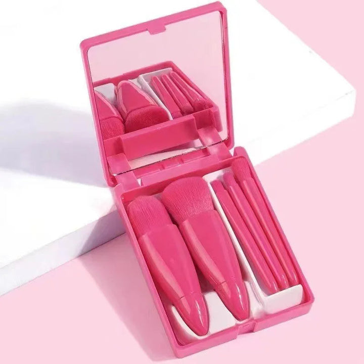 Mini Makeup Borstsats med Spegel