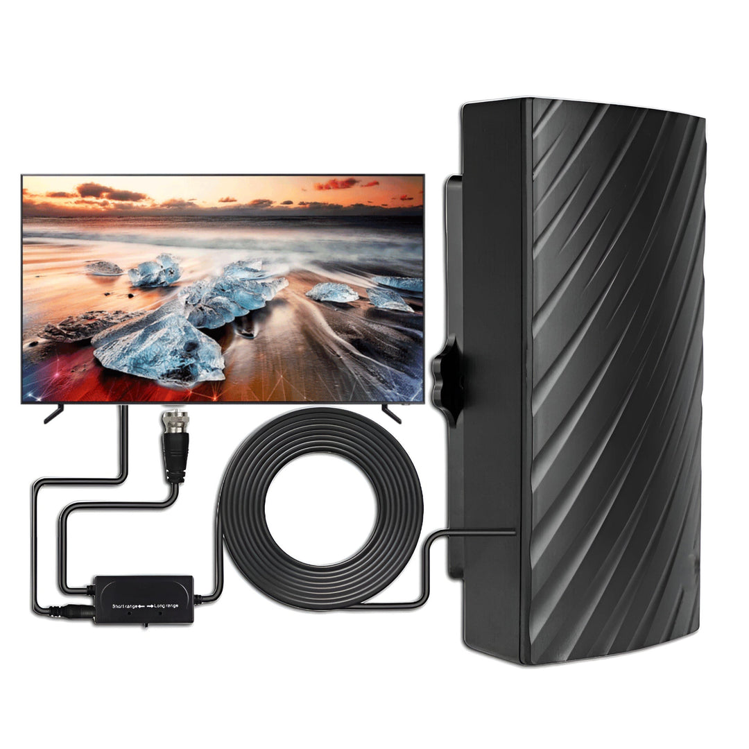 Långdistans 2025 Inomhus Utomhus Antenn Box Edition HDTV Förstärkt 460 Miles Räckvidd