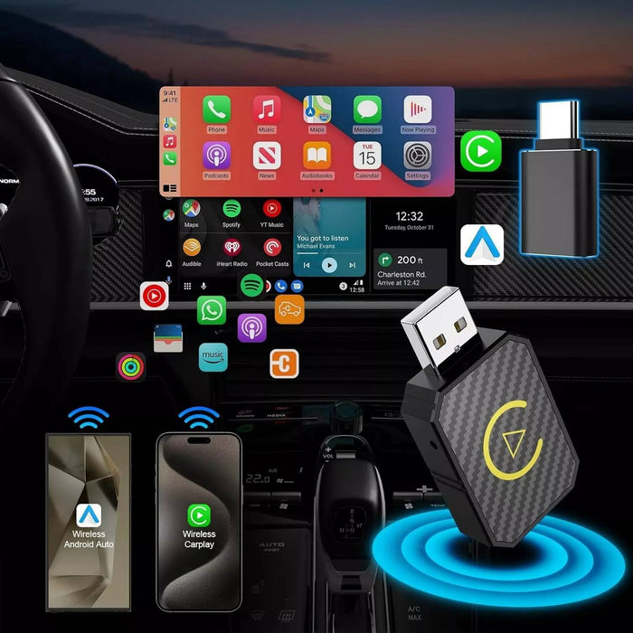 Trådlösa CarPlay-adaptrar