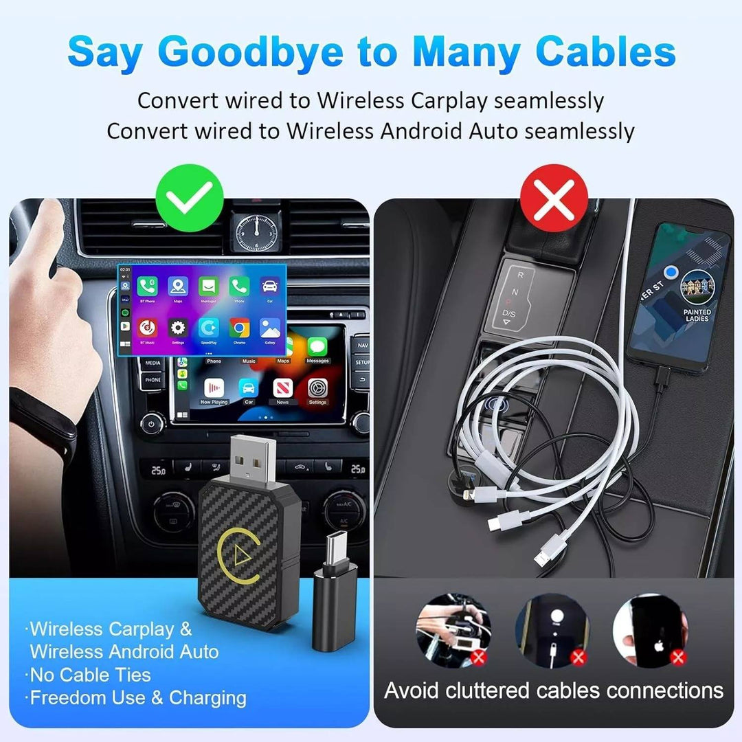 Trådlösa CarPlay-adaptrar