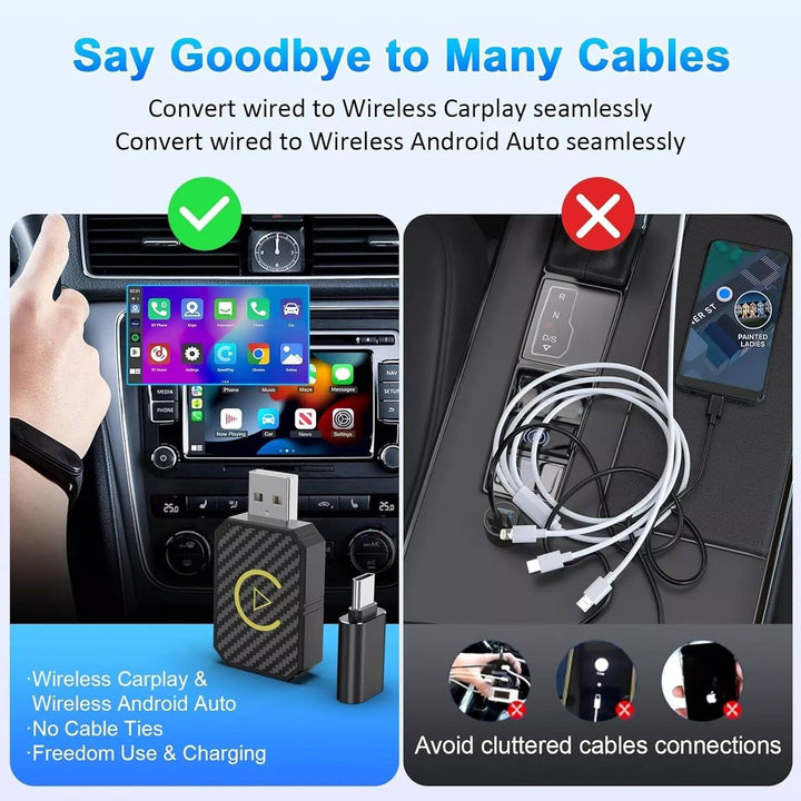 Trådlösa CarPlay-adaptrar