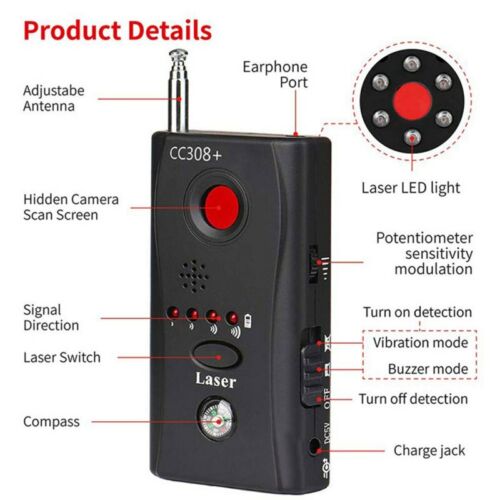 Bug Detector - Dold Kamera och Mikrofon Detektor