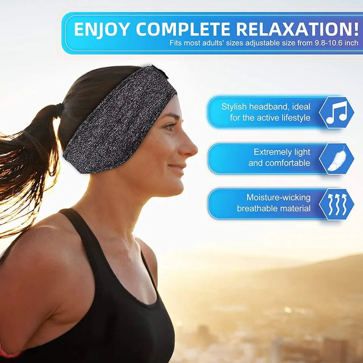 2-i-1 Trådlösa Sova Hörlurar, Sportband, för Sömn, Träning, Jogging, Insomnia