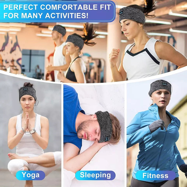 2-i-1 Trådlösa Sova Hörlurar, Sportband, för Sömn, Träning, Jogging, Insomnia