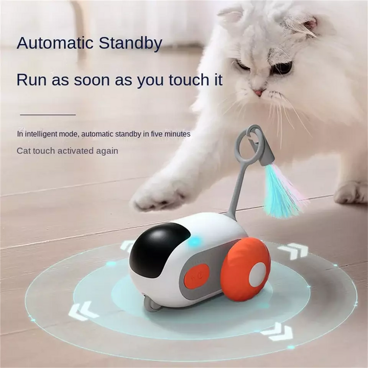 Smart Pet Sports Car Toy - Fjärrkontroll Interaktiv Kattleksak USB-laddning