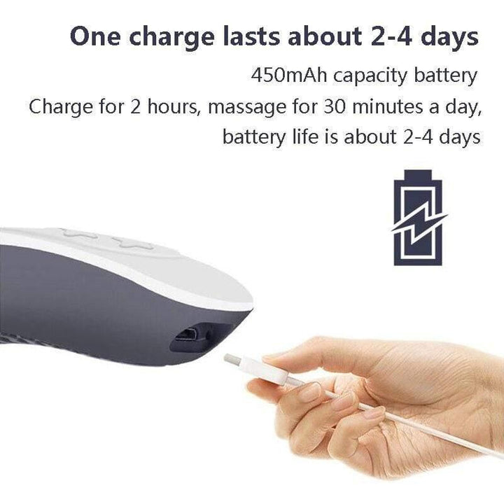 Nackmassageapparat med multi-läges pulsfunktion