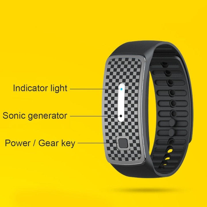 Ultraljudsmyggavvisande armband - USB-laddning