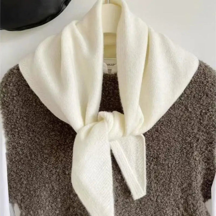Koreansk stil stickad scarf för vinter kvinnor