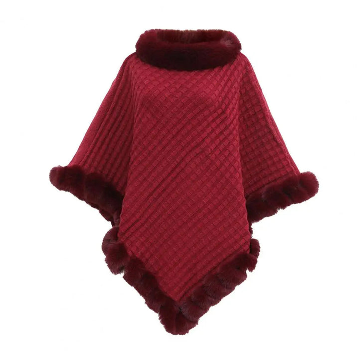Faux Fur Sjalar Cloak för Kvinnor